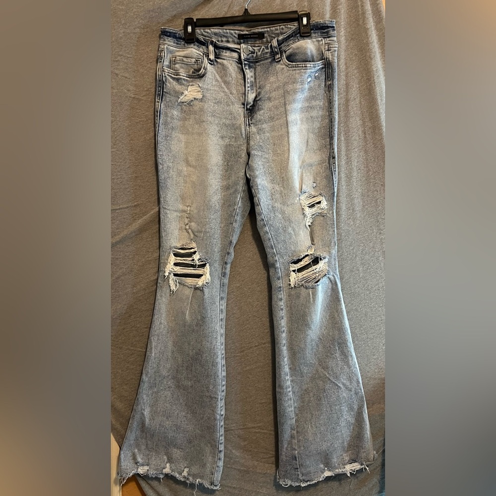 Distressed Blue Women's Jeans